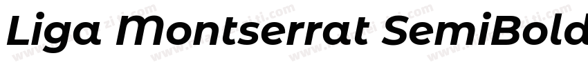 Liga Montserrat SemiBold字体转换